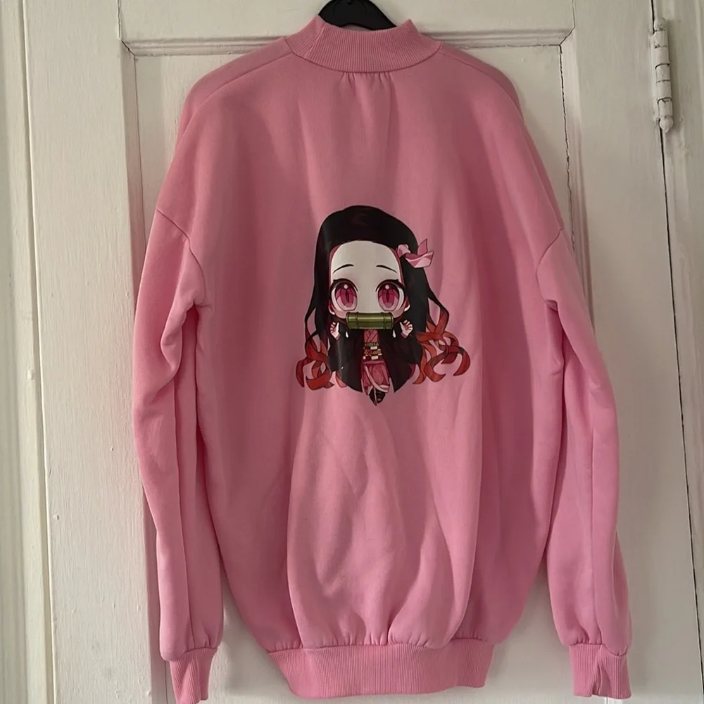 Nezuko Demon Slayer anime crewneck sweater - Picture 2 of 4